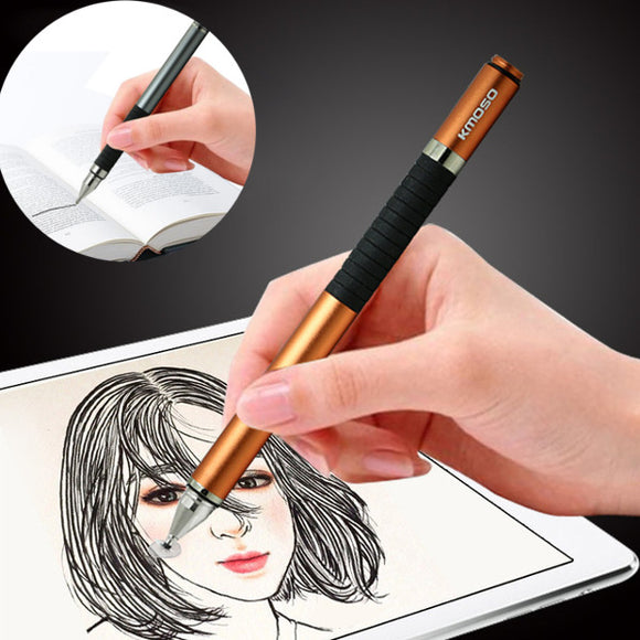 Kmoso Universal 2 in 1 Capacitive Stylus Aluminum Pen Touch Screen Sign Pen For iPad Smartphone