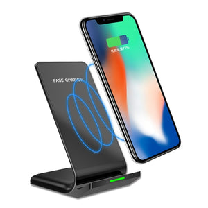 Bakeey N700 LED Indicator Qi Wireless Charger Desktop Holder For iPhone X 8Plus Samsung S8 Note 8