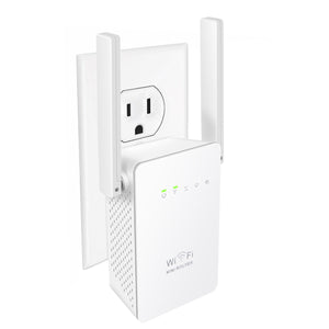 Meco 300Mbps Wireless WiFi Repeater Network Router Extender-White