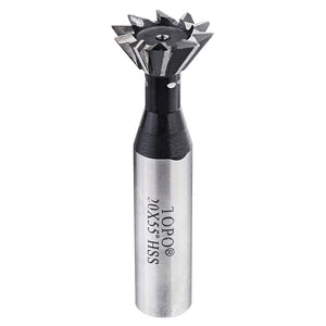 Drillpro 55 Degree 8-20mm Dovetail Groove HSS Straight Shank Slot Milling Cutter End Mill CNC Bit