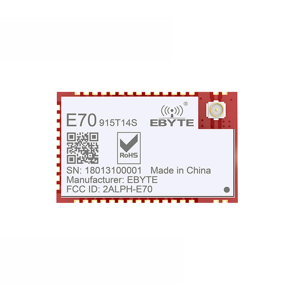 Cleqee-1 E70-915T14S 915MHz CC1310 25mW SMD Wireless Transmitter Net Working UART IO RF Transceiver Module