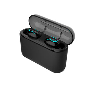 TWS bluetooth 5.0 Earbuds 4D Stereo Noise Cancelling Mic Earphone Headphone with 2600mAh Charging Box Power Bank