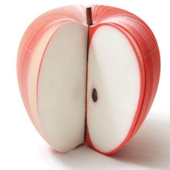 DIY Cute Fruit Shaped Mini Memo Apple Pear Stationery Office Supplies Sticky Note With Paper Clip