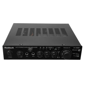 Sunbuck AV-299BT 200W HIFI bluetooth Stereo Power Amplifier Remote Control USB FM Mic Input