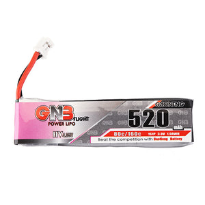 Gaoneng 3.8V 520mAh 80C 1S HV 4.35V Lipo Battery PH2.0 Plug for for Emax Tinyhawk Kingkong/LDARC TINY