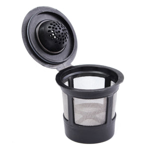 1Pcs Stainless Mesh Black Reusable Single Cup Keurig Solo Filter Pod K-Cup Coffee