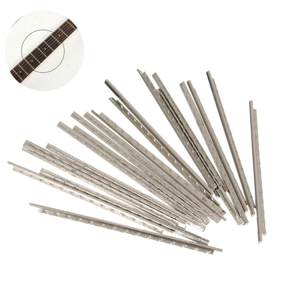 24Pcs Guitar Fret Wire Nickel Silver 60mm Long for Guitar Fretboard Repair