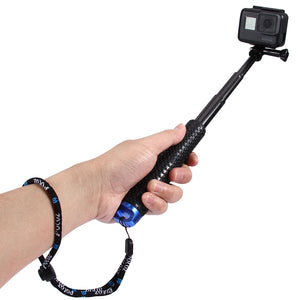 PULUZ PU150 Handheld Extendable Pole Monopod Selfie Stick for Action Sport Camera