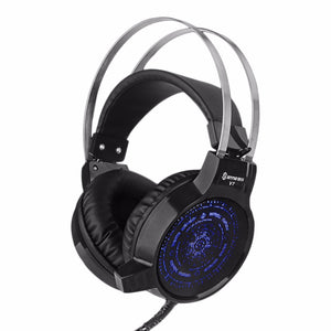 V7 Colorful Light Flashing Gaming Headphone Headset With Mic Deep Bass for Tablet Computer Lattop