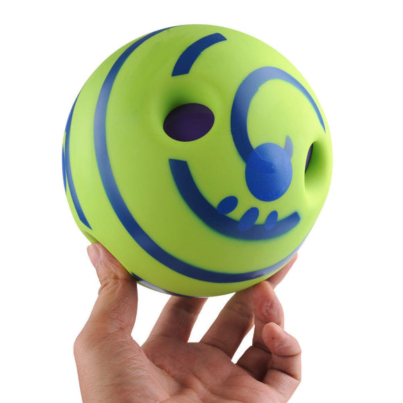 6 Inch Pet Dog Play Ball Training Chew With Funny Sound Toys Squeaky Giggle Ball