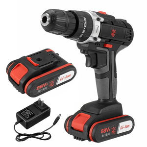 88VF 25+3 Gear Power Drill Cordless Electric Drill Lithium Rechargable Impack Drill Power Tool With 1 Or 2 Batteries