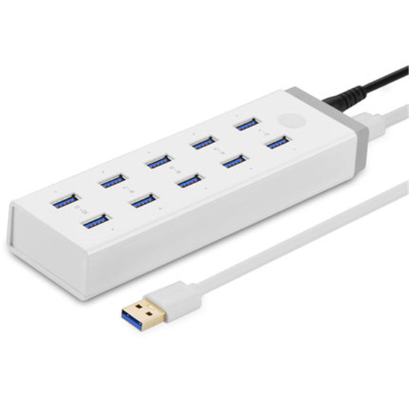 Ugreen CR117 High Speed USB 3.0 10 Ports Hub With 12V 4A Power Adapter USB Splitter for Laptop PC