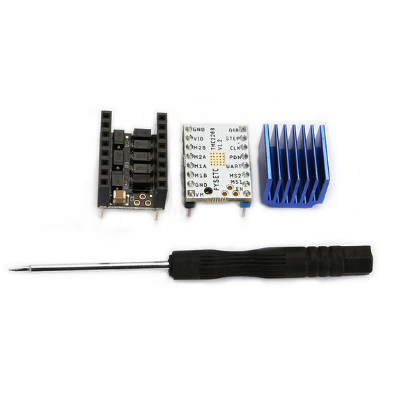 TMC2208 V1.2 Stepper Motor Driver Module + Stepstick Smoother + Heatsink For 3D Printer Parts