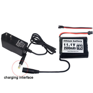 LOBOT 11.1V 2000mAh/2500mAh 10C 3S Lipo Battery For Robot With AC/DC Adapter