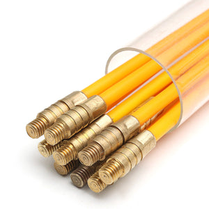 10Pcs 1Mx3mm Fiberglass Cable Puller Running Cable Wire Kit Coaxial Electrical Cable Installing Rod