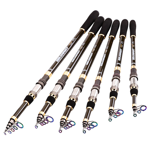 SeaKnight DAGON Carbon 1.8M 2.1M 2.4M 2.7M 3M 3.6M Telescopic Fishing Rod Travel Superhard Pole