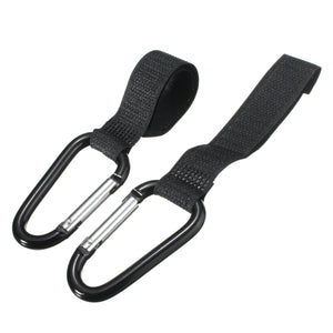 2Pcs Universal Buggy Mummy Clips Pram Pushchair Shopping Bag Hooks Carabiner