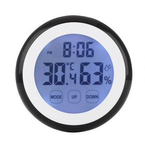 Touch Screen Thermometer Humidity Minitor Hygrometer Sensor with Alarm Clock High Quality