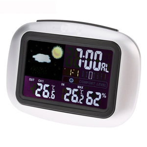 TS-77 0~50C Wireless Digital Thermometer Hygrometer Color Screen Electronic Temperature Measurement Instrument