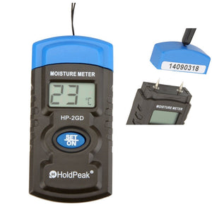 HoldPeak HP-2GD 3-in-1 Mini LCD Hygrometer Temperature Humidity Meter Moisture Meter