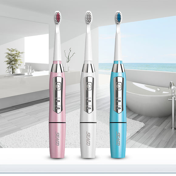 SEAGO E1 Sonic Electric Toothbrush Charging Batteries with 2 Brushing Modes Automatic