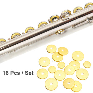 16Pcs Professional Closed Hole Flute Pads Excellent Woodwind Accessory