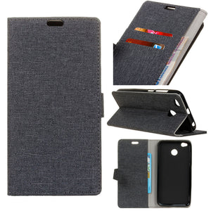 Flip Cloth Pattern Leather Full Body With Stand Protective Case For Xiaomi Redmi 4X Global Edition