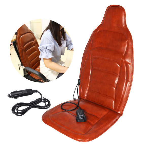 DC 12V Car Household Heated Full Body Massage Seat Cushion Back Lumbar Pain Relief Vibration Massager AC 110V-240V