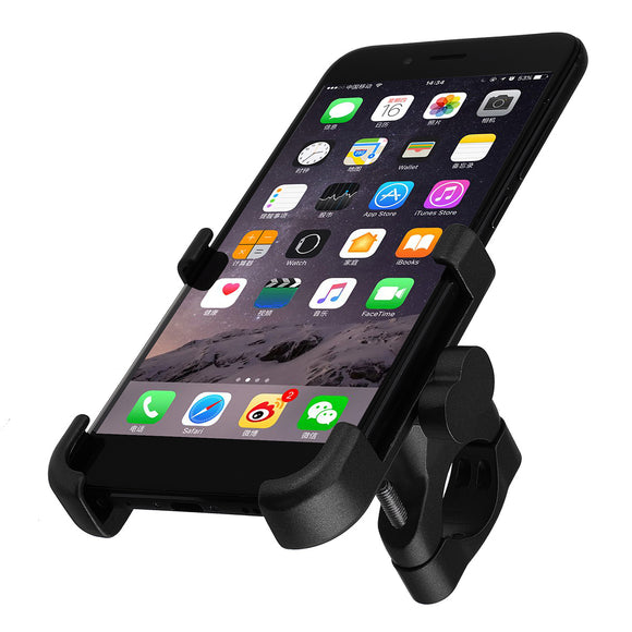 Aluminum Universal Black Mobile Phone GPS Mount Holder Stand Gold For Motorcycle ATV