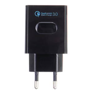 18W DC 5V USB QC3.0 Fast Charging Wall Charger