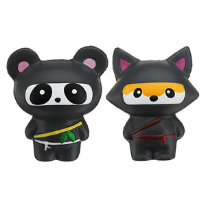 14cm Cute Jumbo Squishy Ninja Cat Fox Panda Scented Super Slow Rising Kids Toy Gift