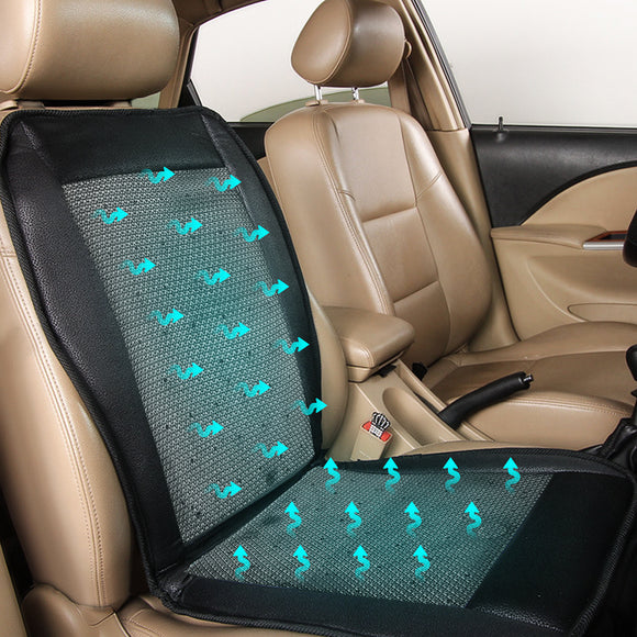 12V Cooling Car Seat Cushion Cover Conditioned Cooler Pad with Air Ventilated Fan