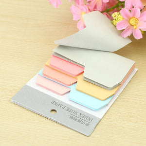 6 Colors Cute Notebook Note Index Paper Card Sticker Note Post it Memo for School Office Supplies