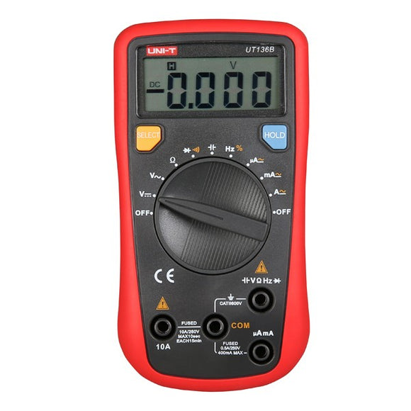 UNI-T UT136B Auto Range Digital Multimeter AC DC Resistance Tester