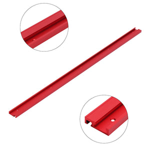 Machifit 1000mm Red Aluminum Alloy T-track Woodworking 45x12.8mm T-slot Miter Track