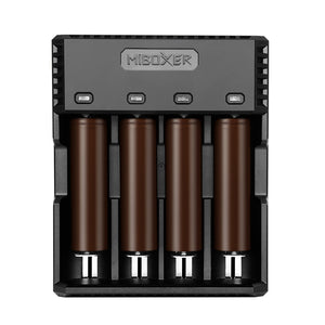 Miboxer C4S 4 Slots 1.5A Fast Charging Battery Charger For 18650 26650 21700 18350 16340
