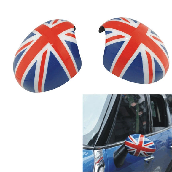 2Pcs Union Jack Pattern Door Mirror Cover for BMW Mini Cooper Countryman Electric Model