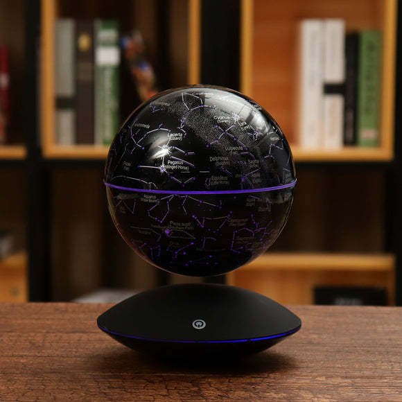 6 Inch Self-rotating Globe Magnetic Levitation World Map Colorful LED Night Lamp