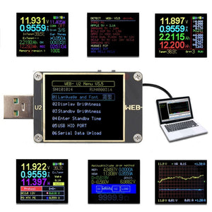 DANIU WEB-U2 Current And Voltage Meter USB Tester QC4+ PD3.0 2.0 PPS Fast Charging Protocol Capacity Test