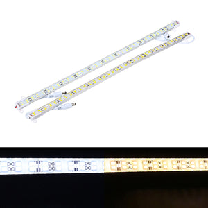 50CM SMD5730 Waterproof 72LEDs Rigid Strip Light Pure White Warm White with Connector DC12V