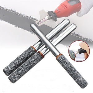 3pcs Grinding Head Stone Set Diamond Chainsaw Sharpener Burr File Stone Mini Grinder