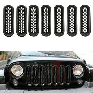 1 set Mesh Grille Insert Kit without Lock Hole for Jeep Wrangler 07-16 JK