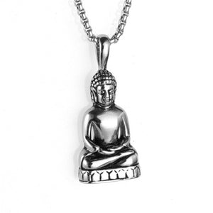 Tathagata Buddha Necklace Pendant Stainless Steel Men's Jewelry