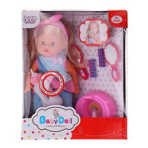 12 Lifelike Baby Dolls With Sound IC Sleeping Children Baby Girl Toy for Gift"