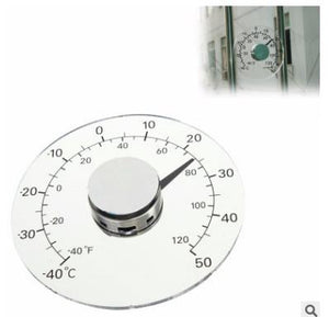 Clear Fahrenheit Celsius Degree Circular Outdoor Thermometer Hygrometer Temperature Humidity Meter