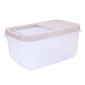 Japanese Plastic Rice Barrel 10kg Rice Storage Household Rice Bucket Moistureproof Transparent Kitchen Storage Container