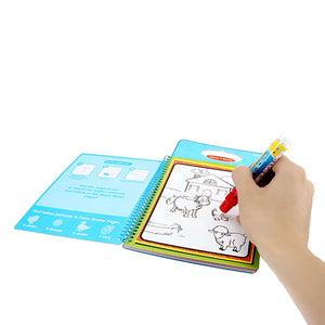 Coolplay Magic Children Water Drawing Book With 1 Magic Pen / 1Coloring Book Water Painting Board