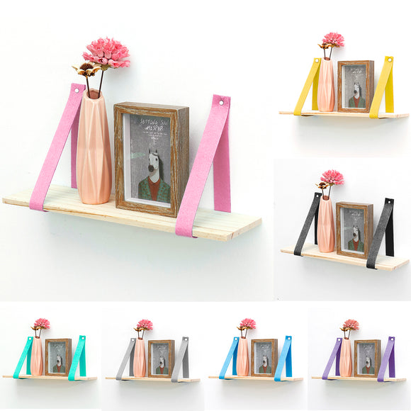 Hanging Wall Shelf Vintage Storage Floating Bookshelf Home Decorations