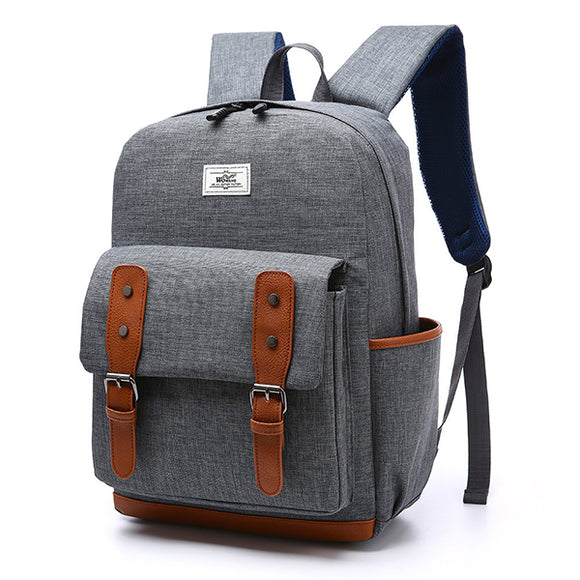 Men Nylon Vintage Large Capacity Satchel Shoulder Bag Backpack Outdoor Sport Bag