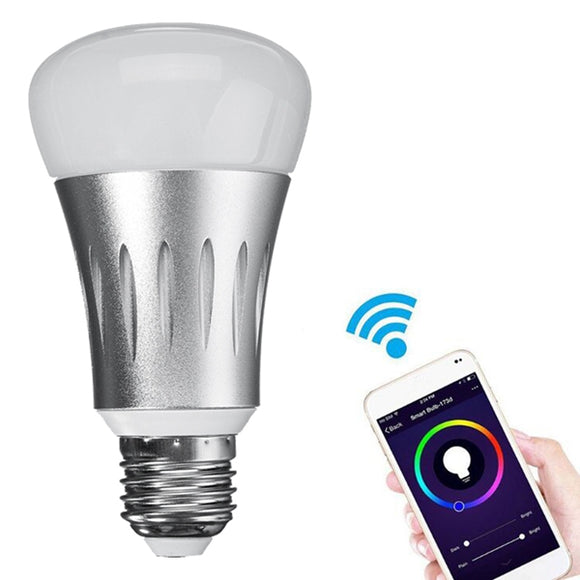 E27 7W RGBW WIFI APP Control LED Smart Light Bulb Works With Alexa AC85-265V